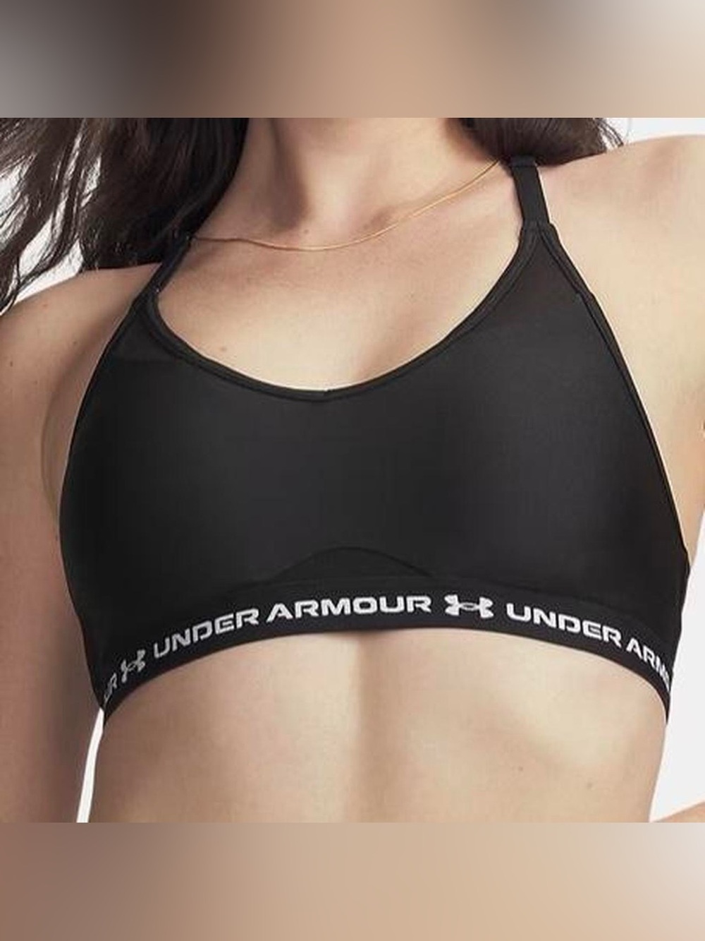 Under Armour UA Mid Crossback Sports Bra Women's XL Medium Support Workout Gym